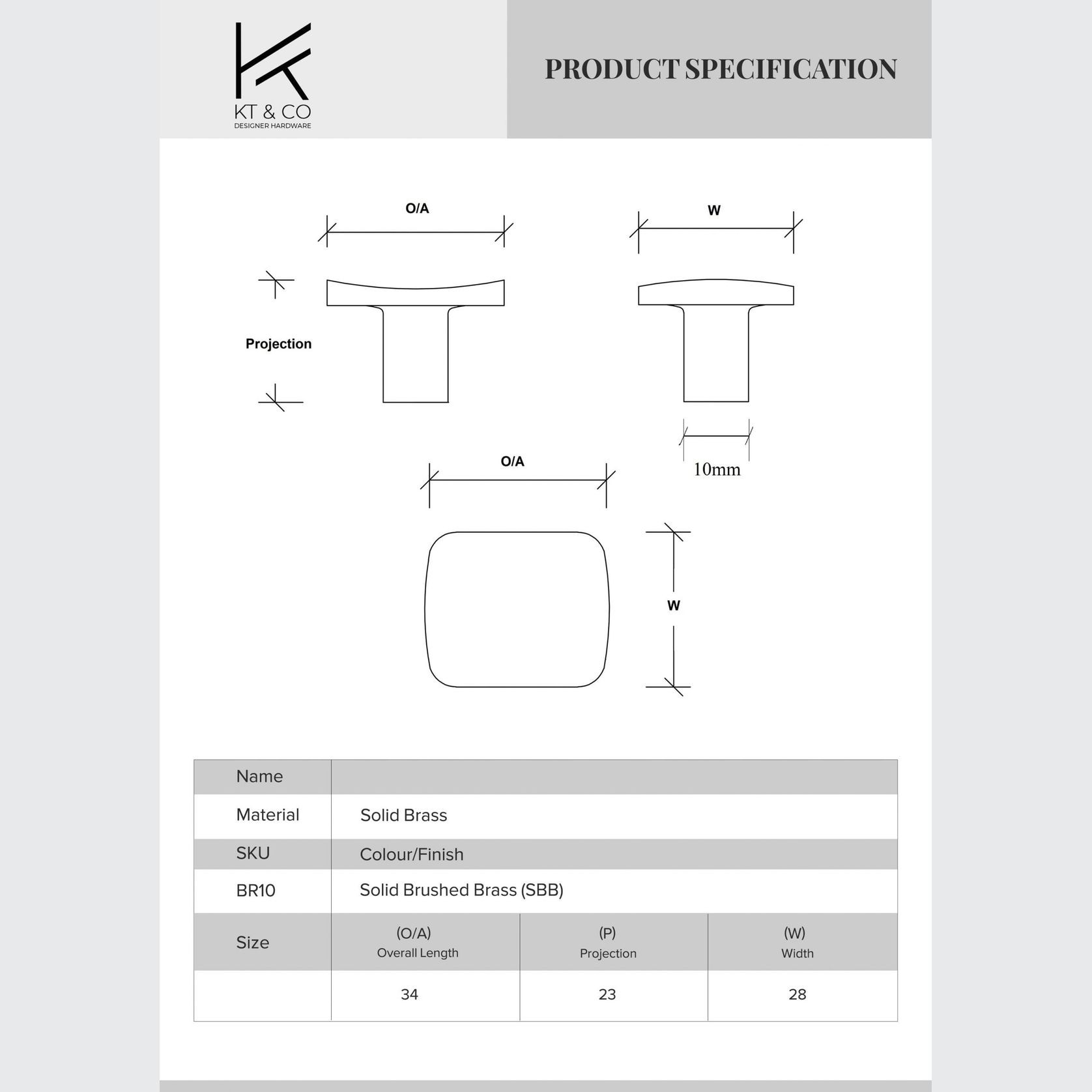 Kitchen cabinet knobs solid brass gallery detail image
