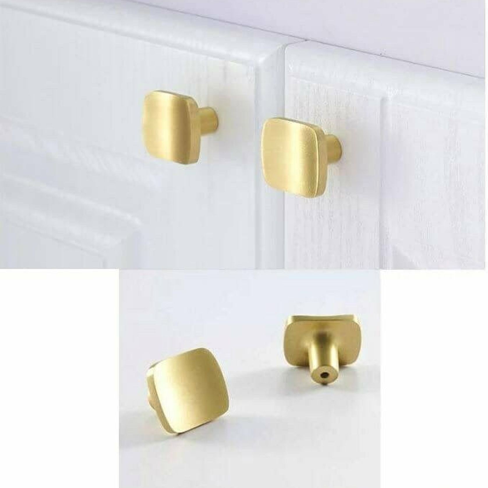 Kitchen cabinet knobs solid brass gallery detail image