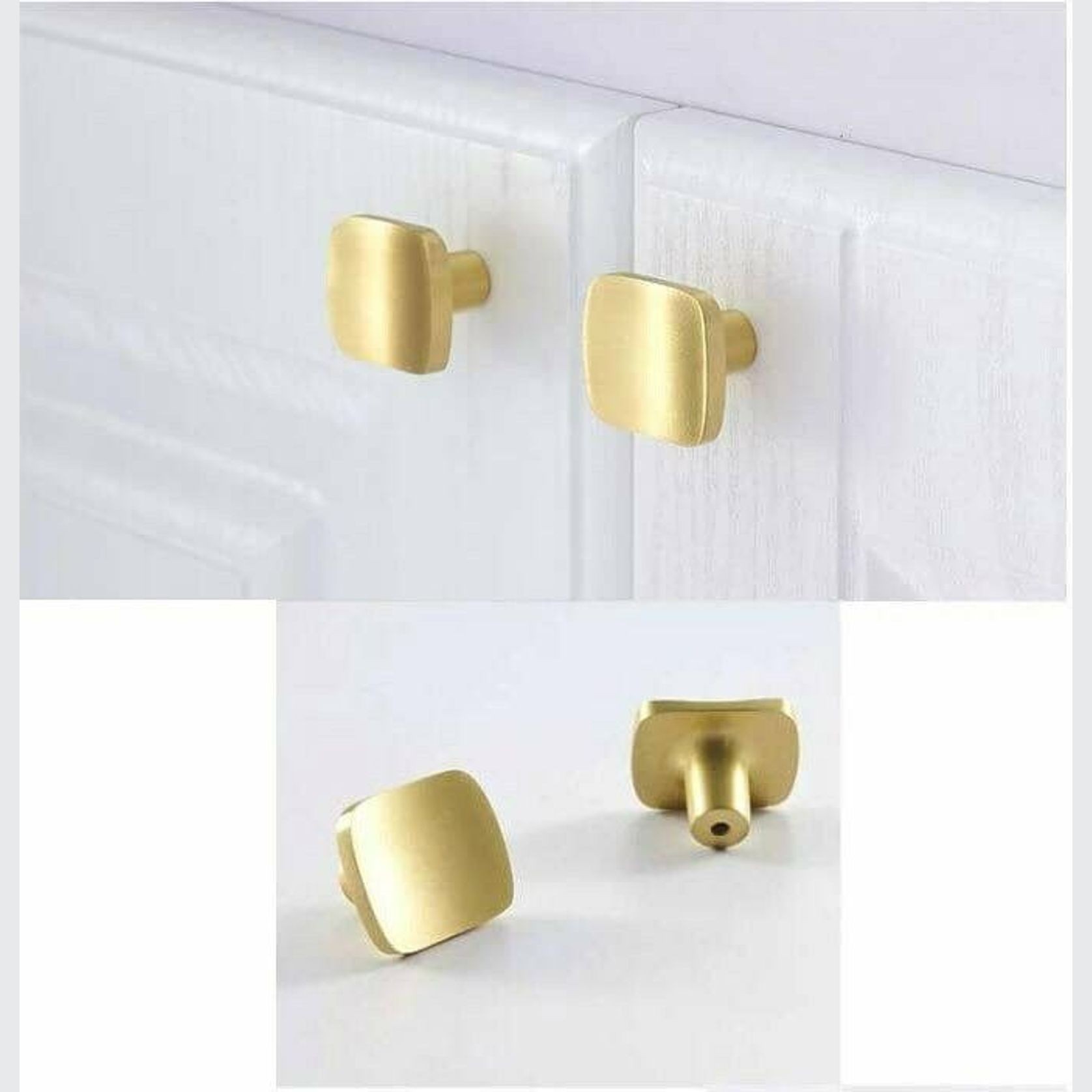 Kitchen cabinet knobs solid brass gallery detail image