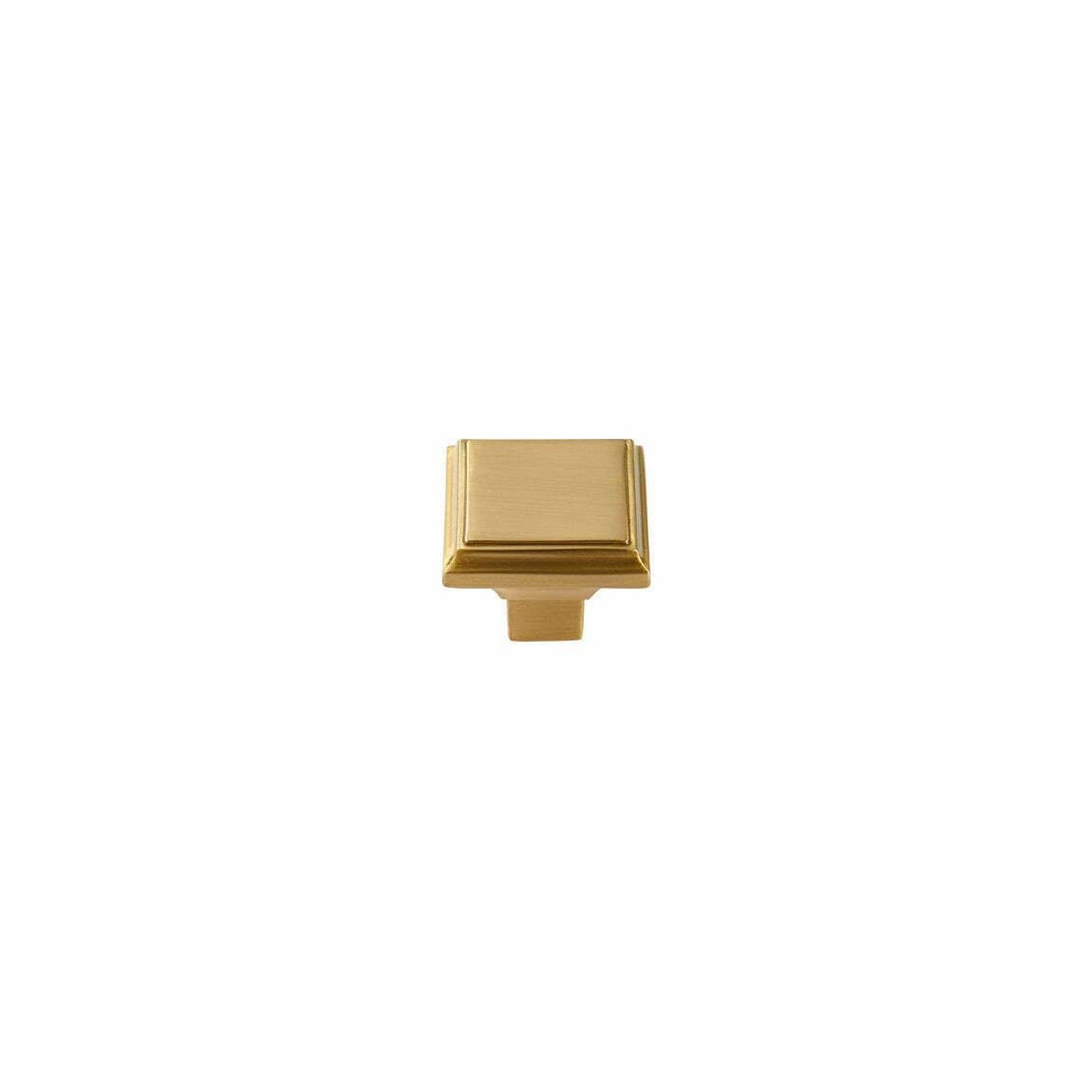 Square Solid Brass Drawer Knobs gallery detail image