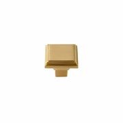 Kitchen drawer knobs square solid brass gallery detail image
