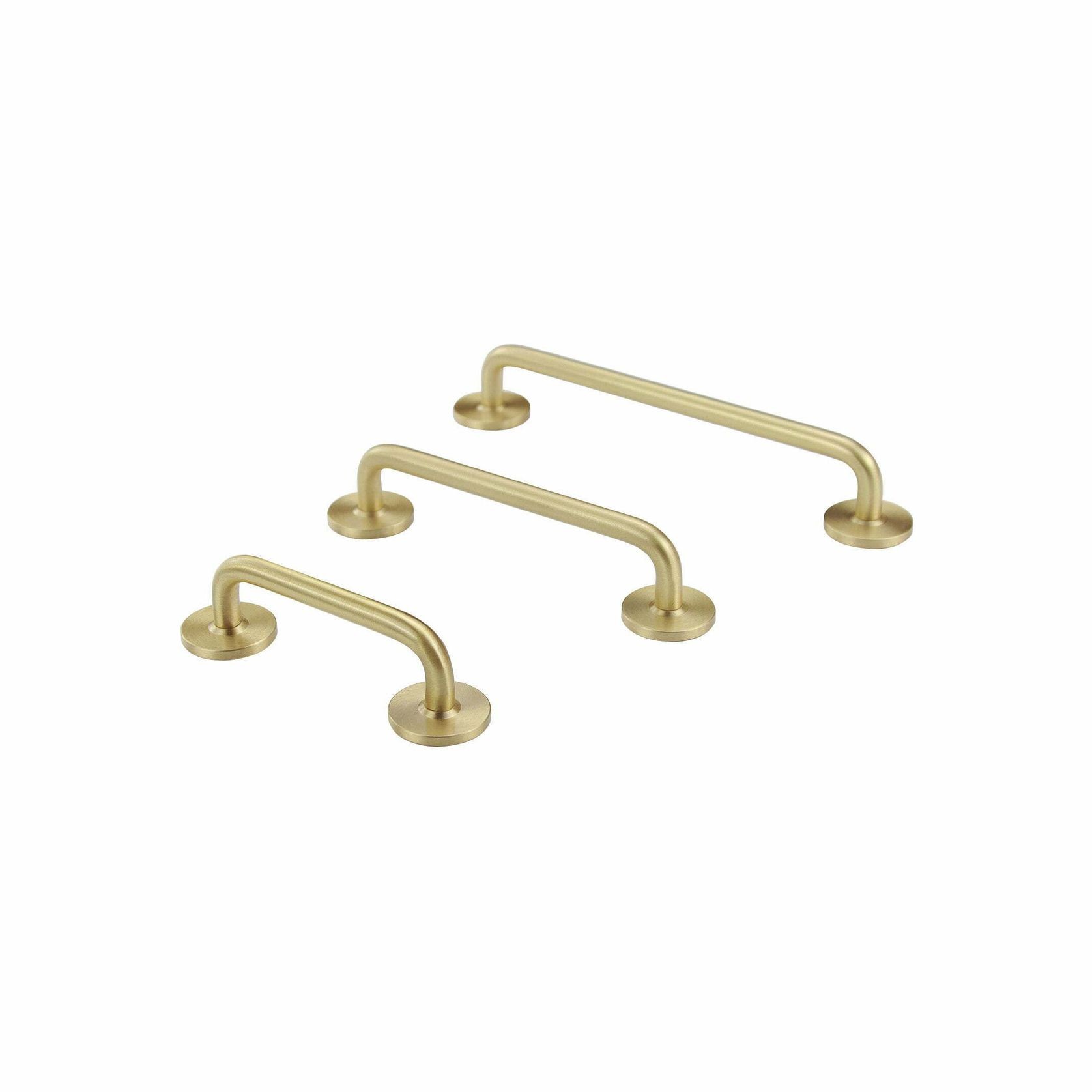 kitchen drawer handles whitehaven solid brass gallery detail image
