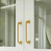 kitchen drawer handles whitehaven solid brass gallery detail image