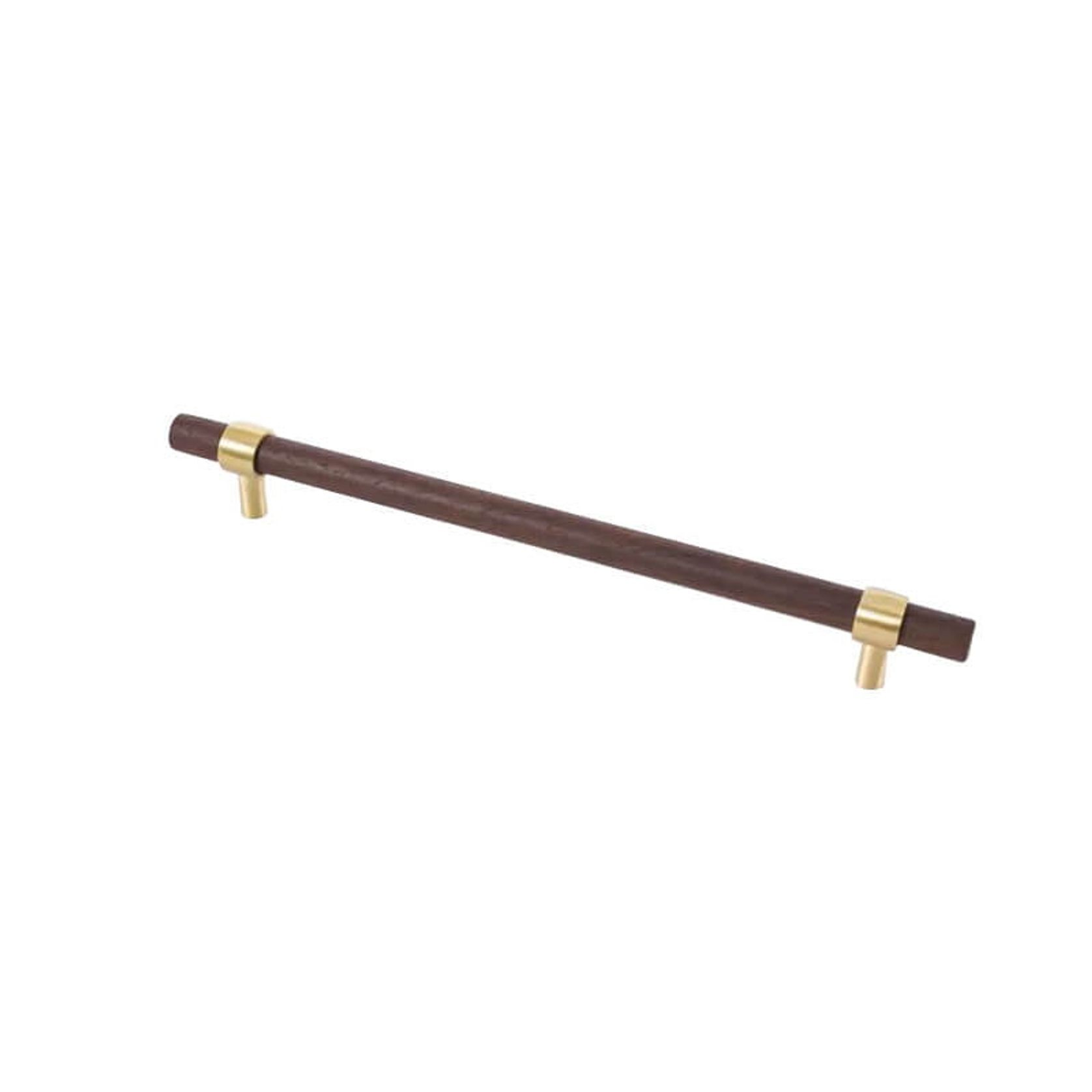 kitchen drawer handles walnut wood solid brass Cable Beach gallery detail image