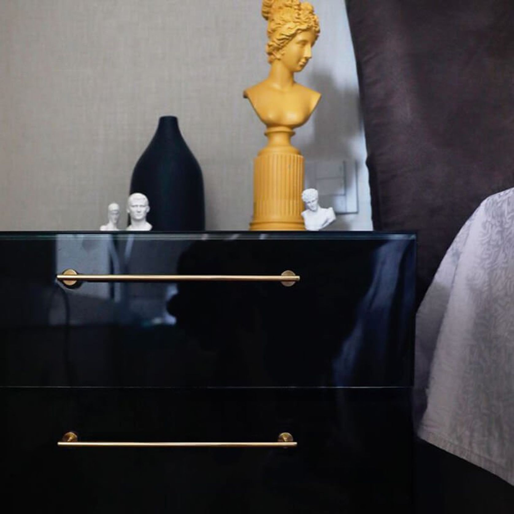 kitchen drawer handles Twilight Beach solid brushed brass gallery detail image