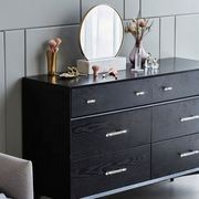 Acrylic Drawer pull Handles Paris brushed brass gallery detail image