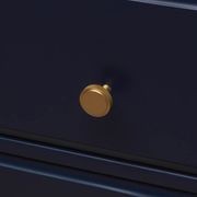 Kitchen drawer Knurled knobs round brass / nickel / black / antique Brass gallery detail image
