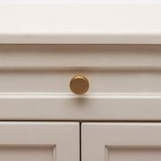 Kitchen drawer Knurled knobs round brass / nickel / black / antique Brass gallery detail image