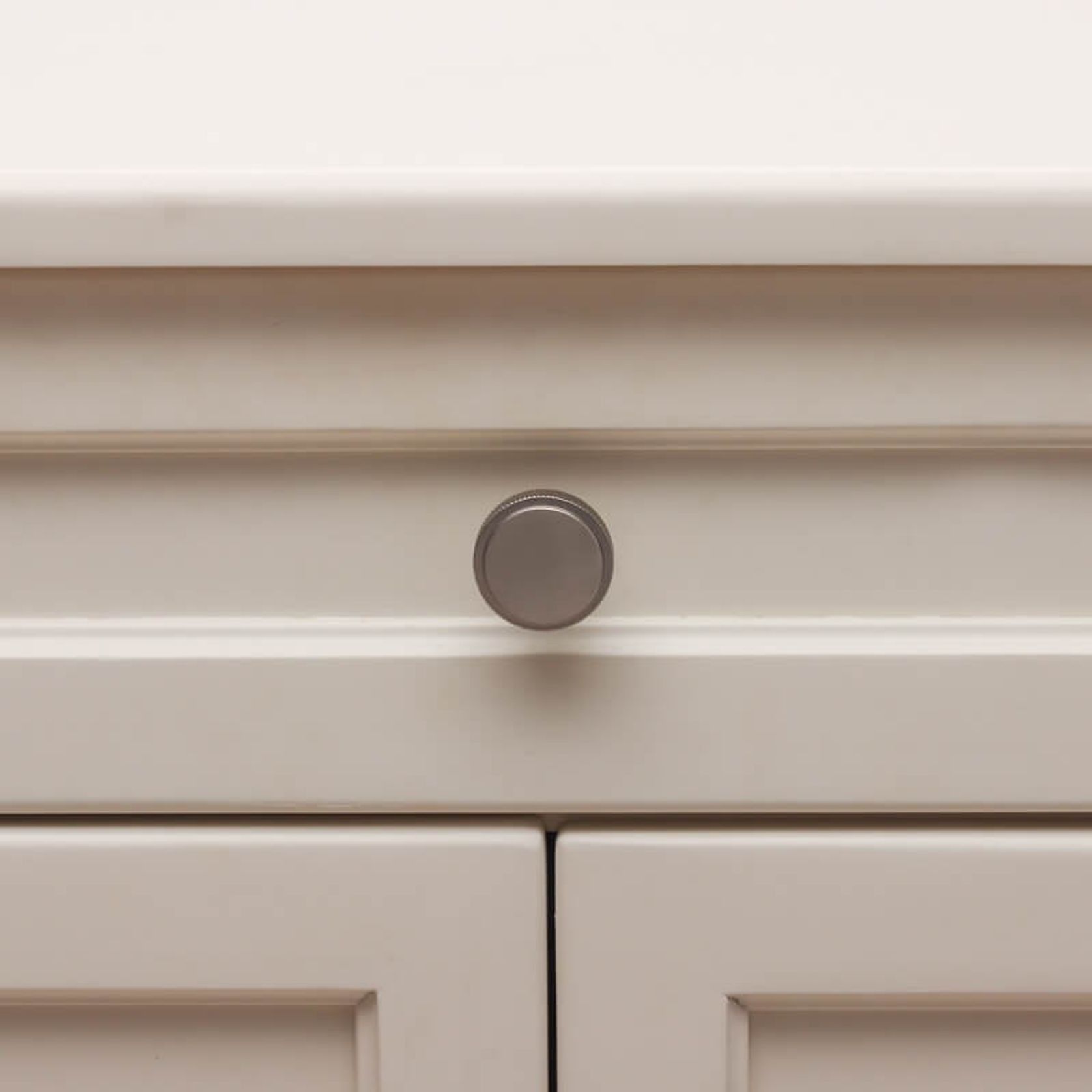 Kitchen drawer Knurled knobs round brass / nickel / black / antique Brass gallery detail image