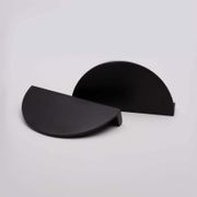 KT&CO Kitchen drawer handles luna pull half moon Albany Matt black / brushed brass /Brushed nickel gallery detail image
