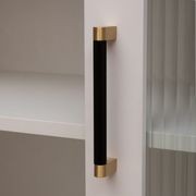 KT&CO Kitchen Drawer Handles Matte Black Brass Vauc gallery detail image
