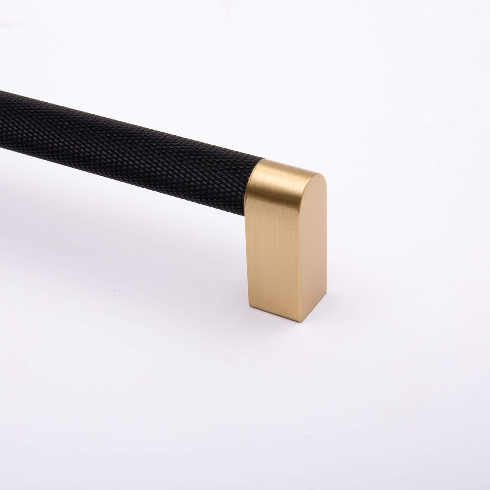 KT&CO Kitchen drawer handles matte black Brass Vaucluse gallery detail image