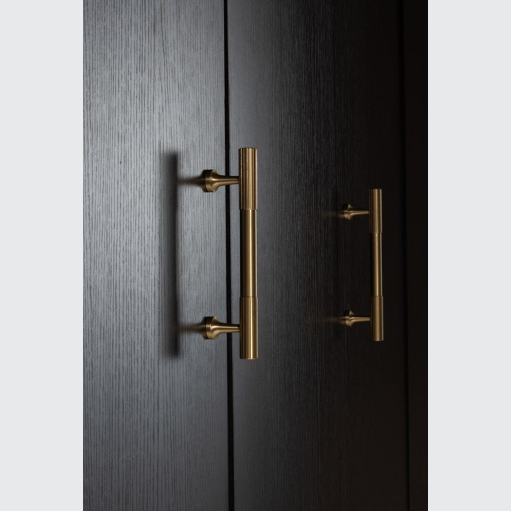 KT&CO Kitchen cabinet handles antique aged brass Rose Bay gallery detail image