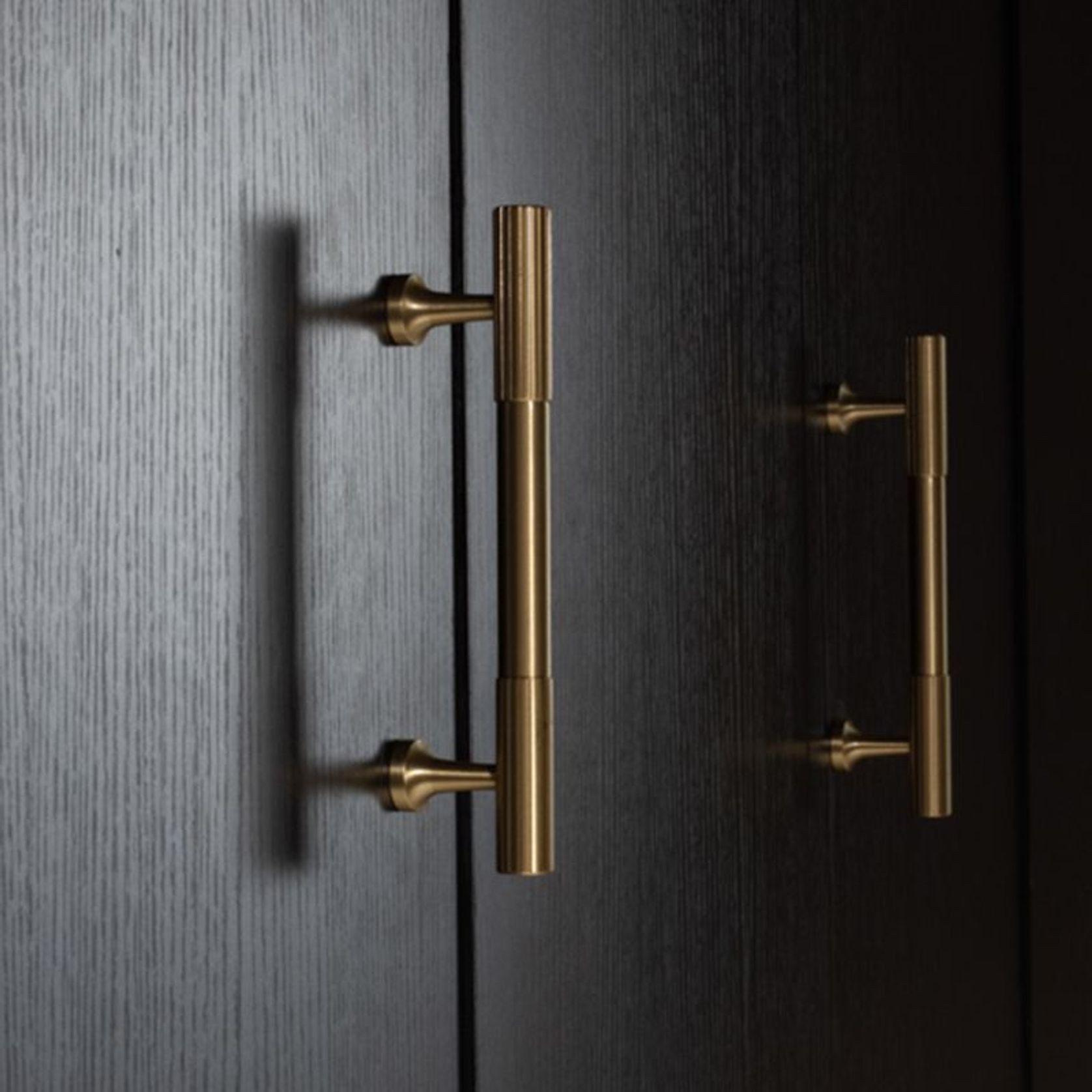 KT&CO Kitchen cabinet handles antique aged brass Rose Bay gallery detail image