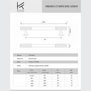 Kitchen Cabinet Handles Antique Aged Brass Rose Bay gallery detail image