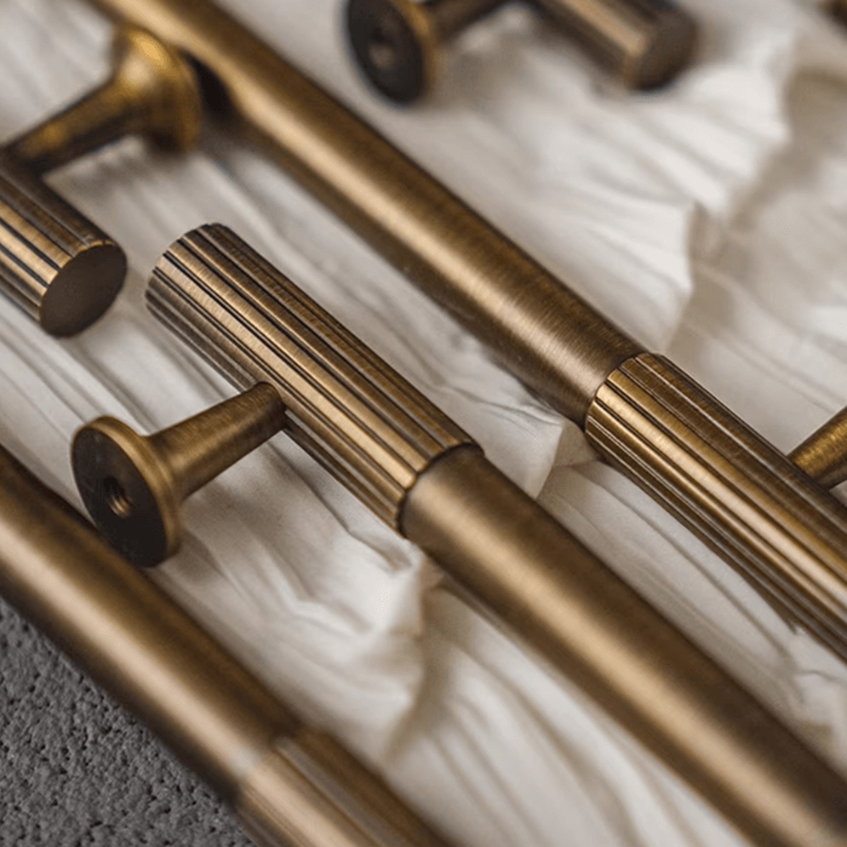 Kitchen Cabinet Handles Antique Aged Brass Rose Bay gallery detail image