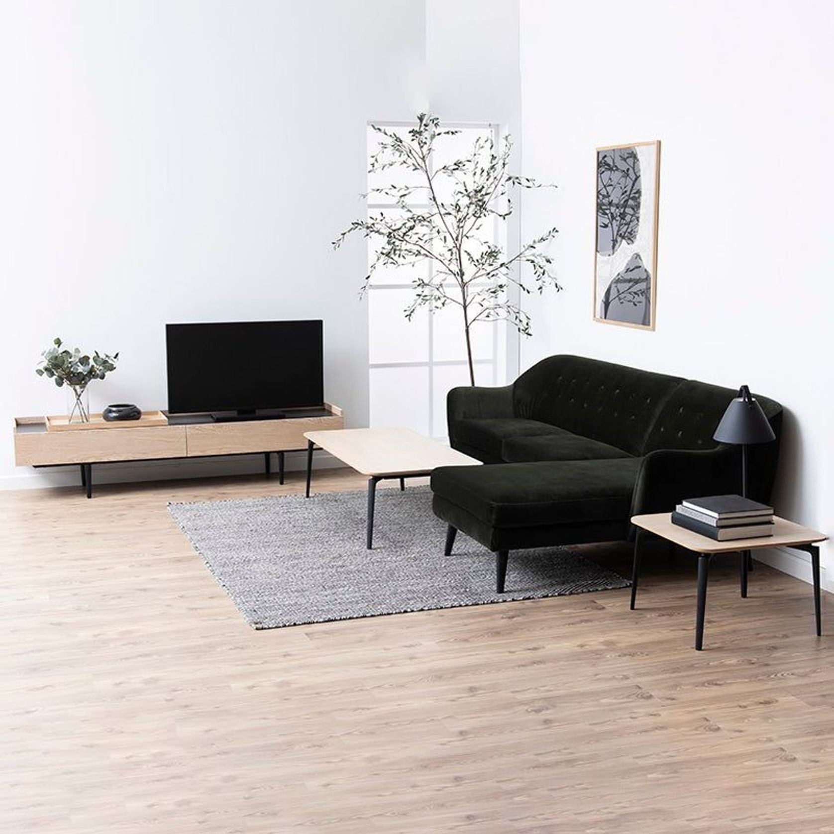 BROGAN Entertainment TV Unit 200cm - Natural gallery detail image