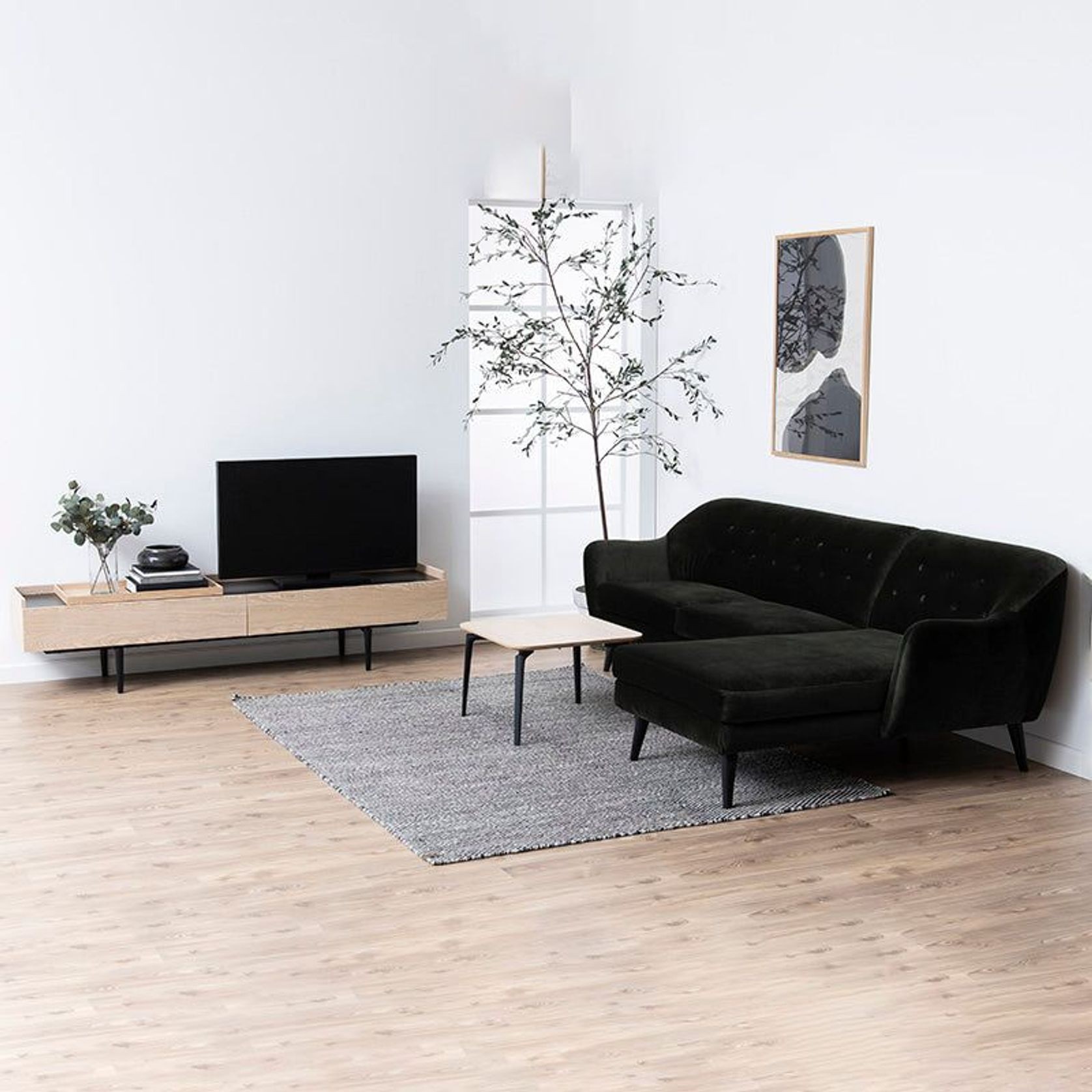 BROGAN Entertainment TV Unit 200cm - Natural gallery detail image