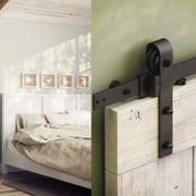Brio Open Bar Rail Timber 80 2500mm Mild Steel Powder Coat Black OBF80-25PB gallery detail image