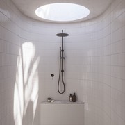 Mira Brushed Gunmetal Wall Mixer gallery detail image