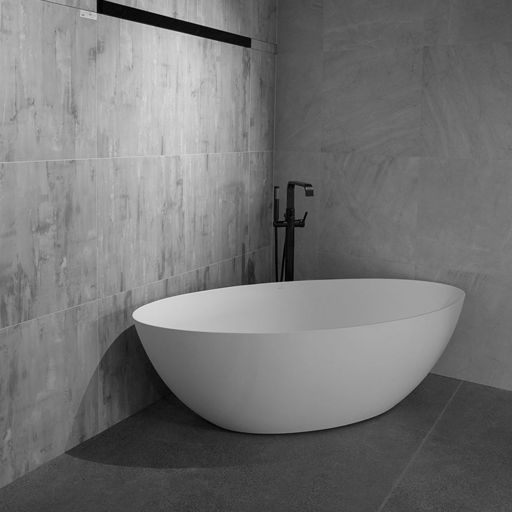 Skylar Composite Stone Bath 1700 Matte White ArchiPro NZ