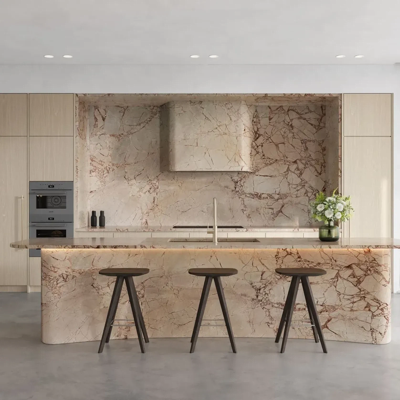 Bulohari Pink Marble Benchtop gallery detail image
