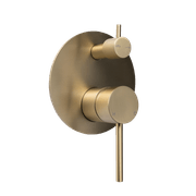 Mira Brushed Brass Gold Wall Mixer Divertor Plate gallery detail image