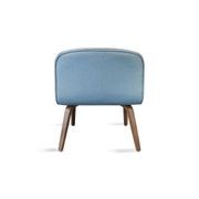 LOTTIE Lounge Chair - Walnut & Grey gallery detail image