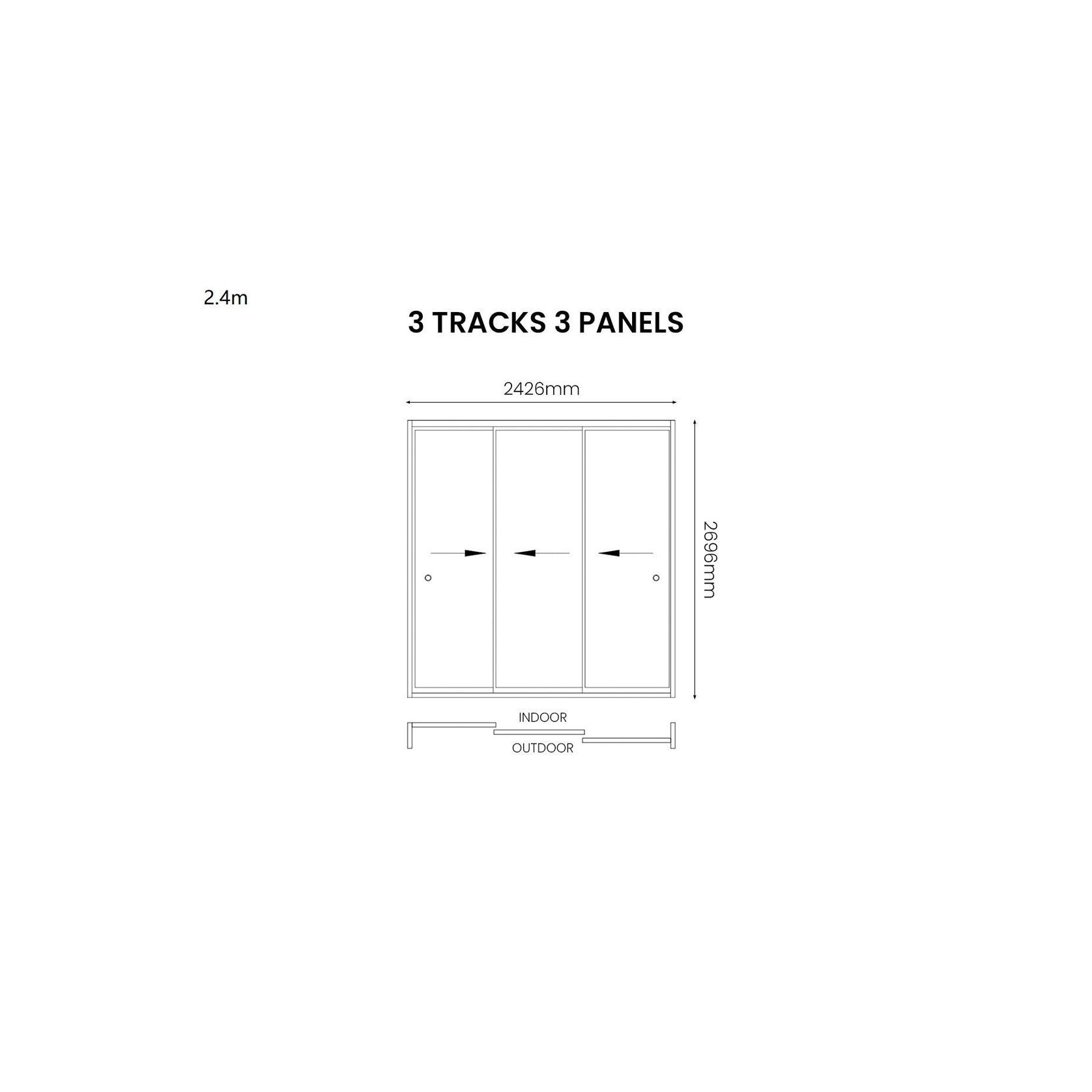 Glass Sliding Door For Baltic Wall Mounted Pergola gallery detail image
