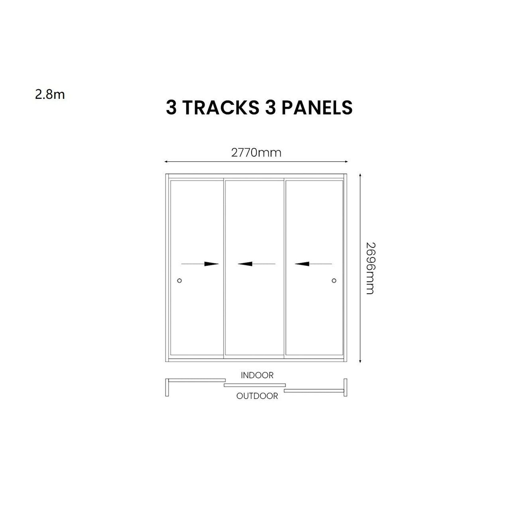 Glass Sliding Door For Baltic Wall Mounted Pergola gallery detail image