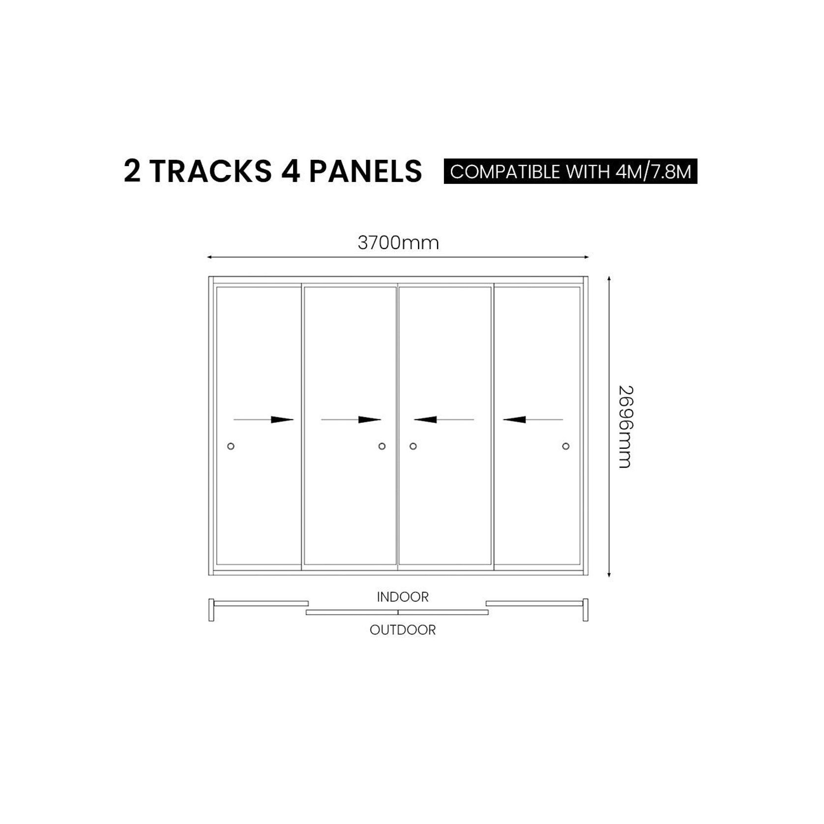 Glass Sliding Door For Baltic Wall Mounted Pergola gallery detail image