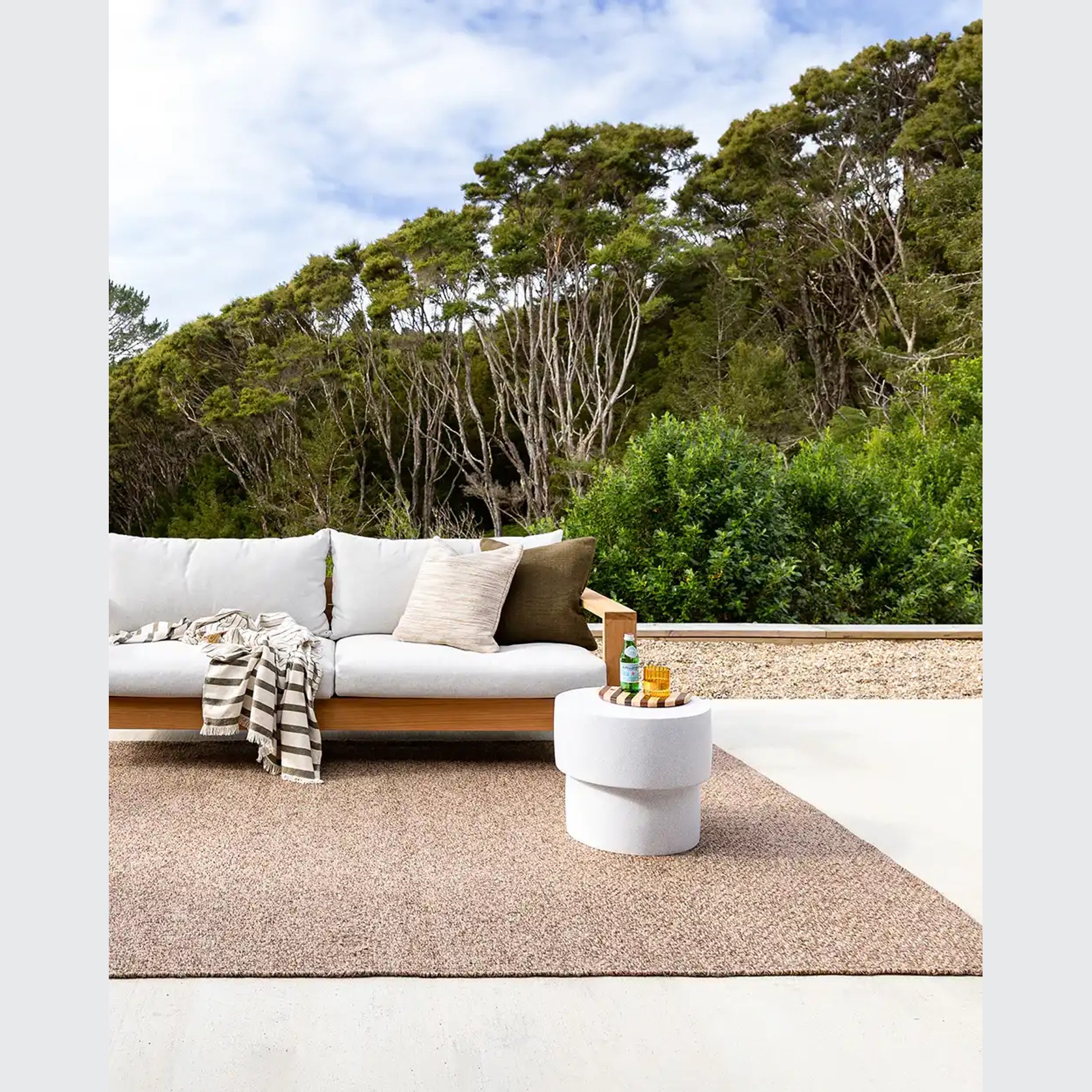 Baya Burleigh Floor Rug - Teak | Indoor or Outdoor gallery detail image