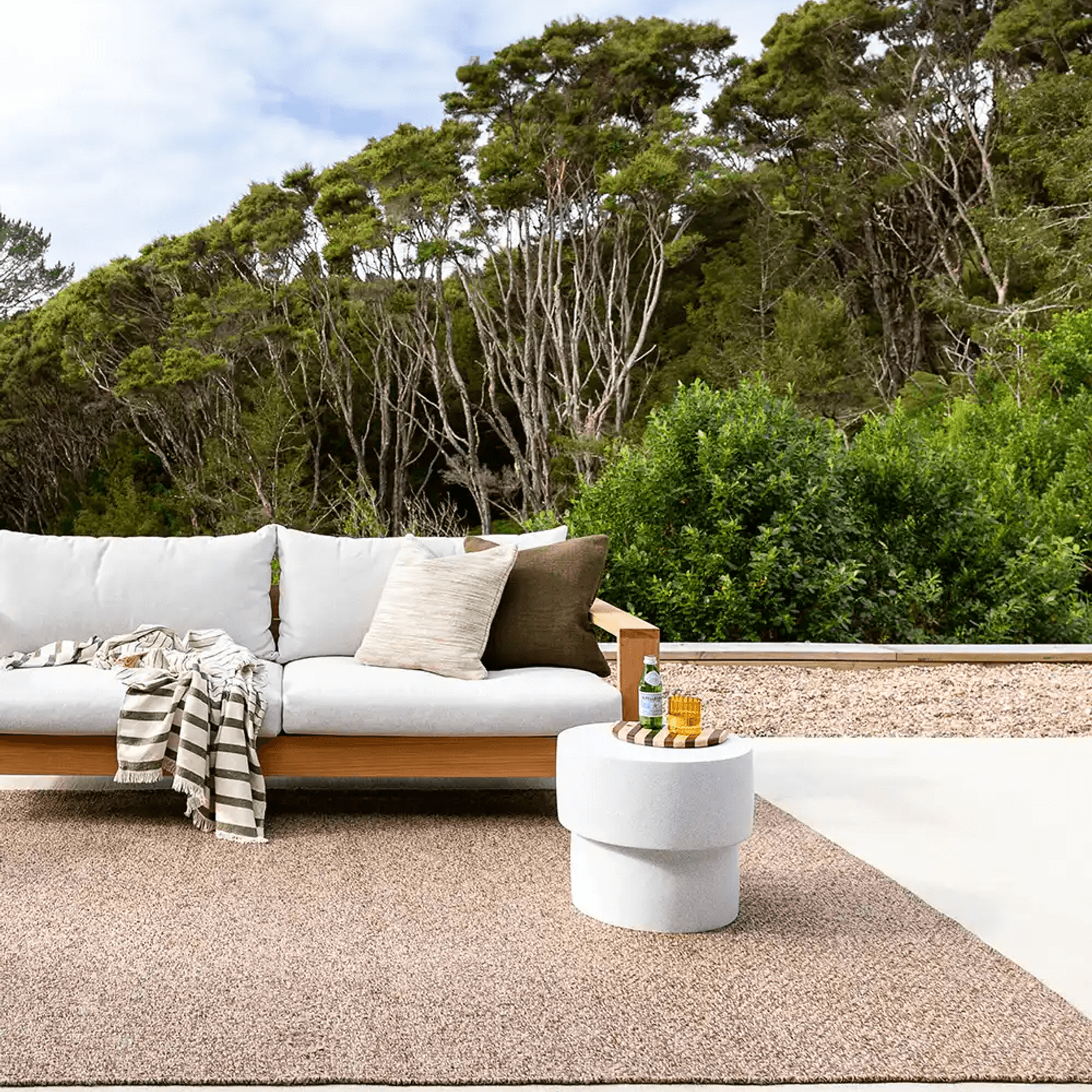 Baya Burleigh Floor Rug - Teak | Indoor or Outdoor gallery detail image