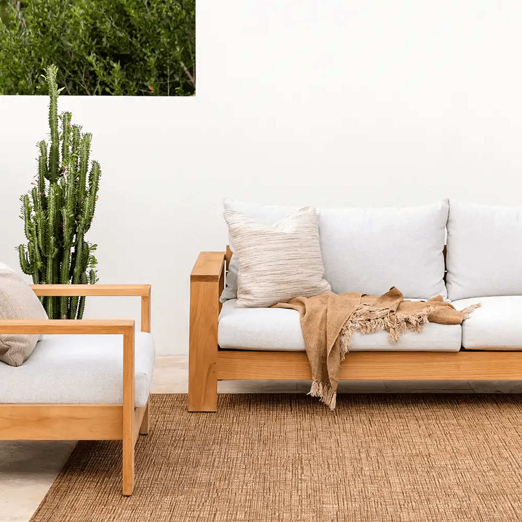 Baya Noumea Floor Rug - Teak | Indoor or Outdoor gallery detail image