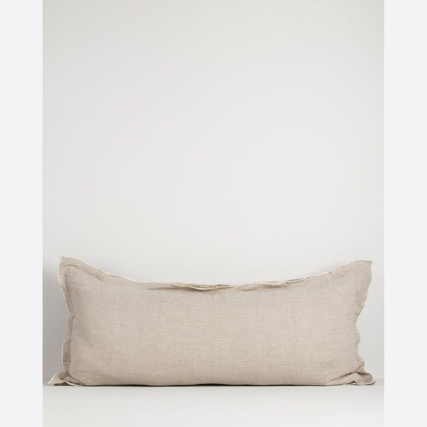 Baya Linden Long Lumbar Cushion - Linen gallery detail image