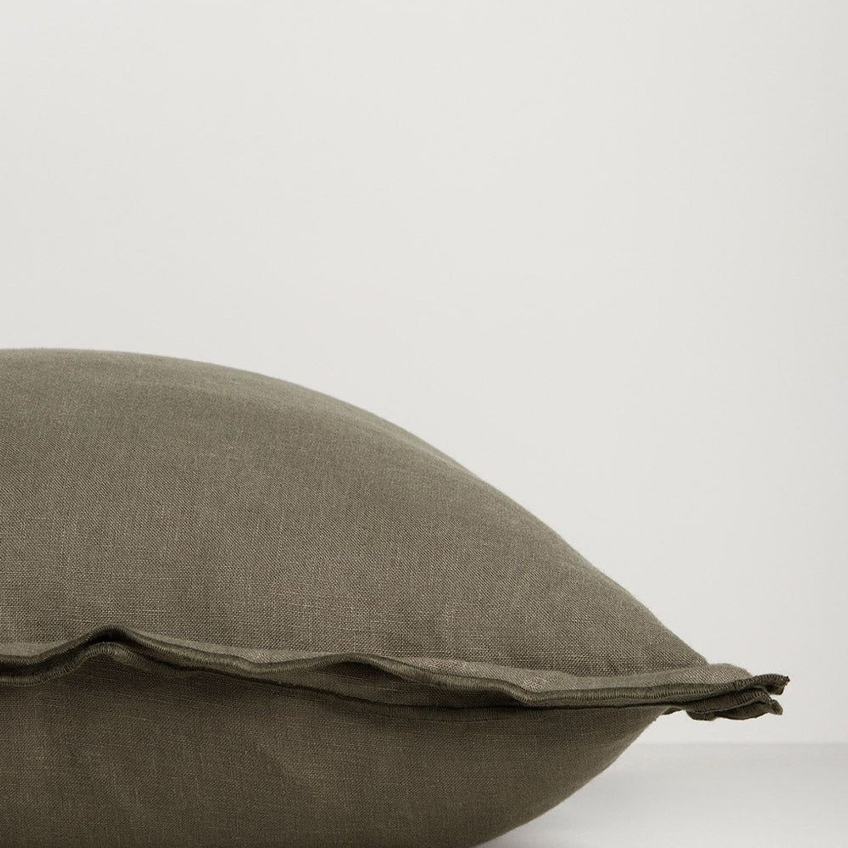 Baya Linden Cushion - Olive gallery detail image