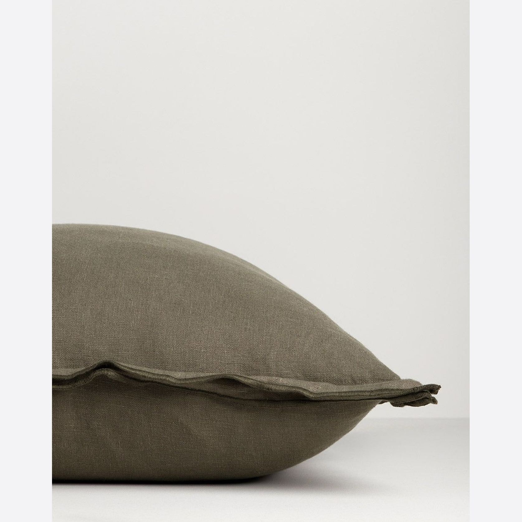 Baya Linden Cushion - Olive gallery detail image