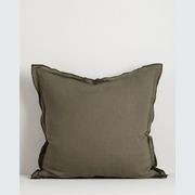 Baya Linden Cushion - Olive gallery detail image