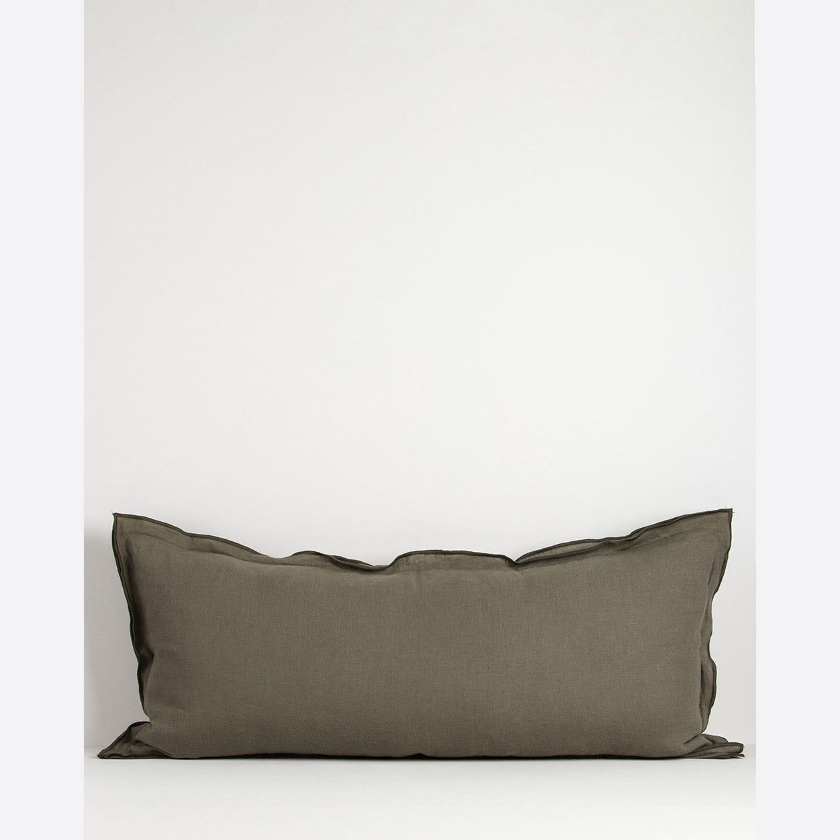Baya Linden Long Lumbar Cushion - Olive gallery detail image