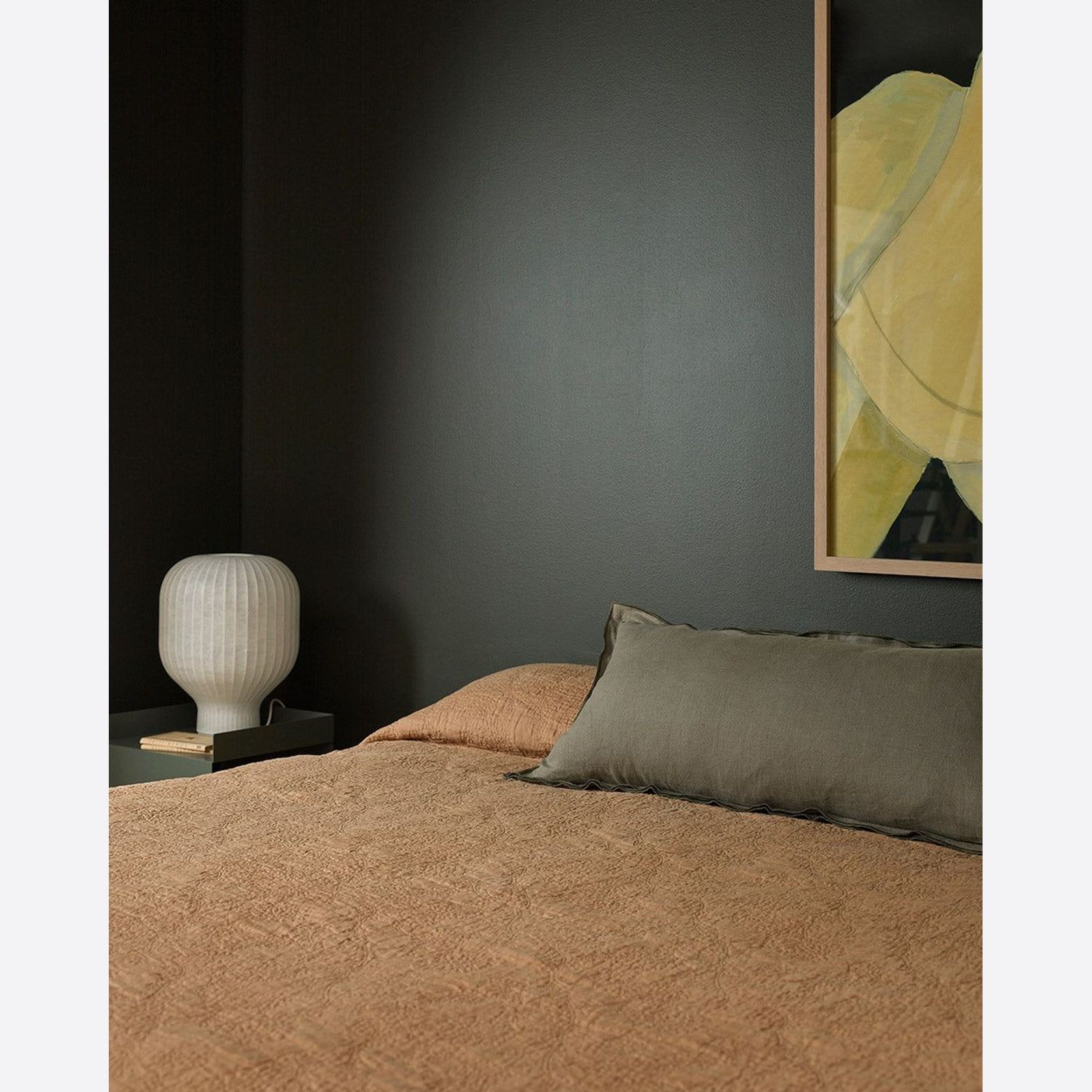 Baya Linden Long Lumbar Cushion - Olive gallery detail image