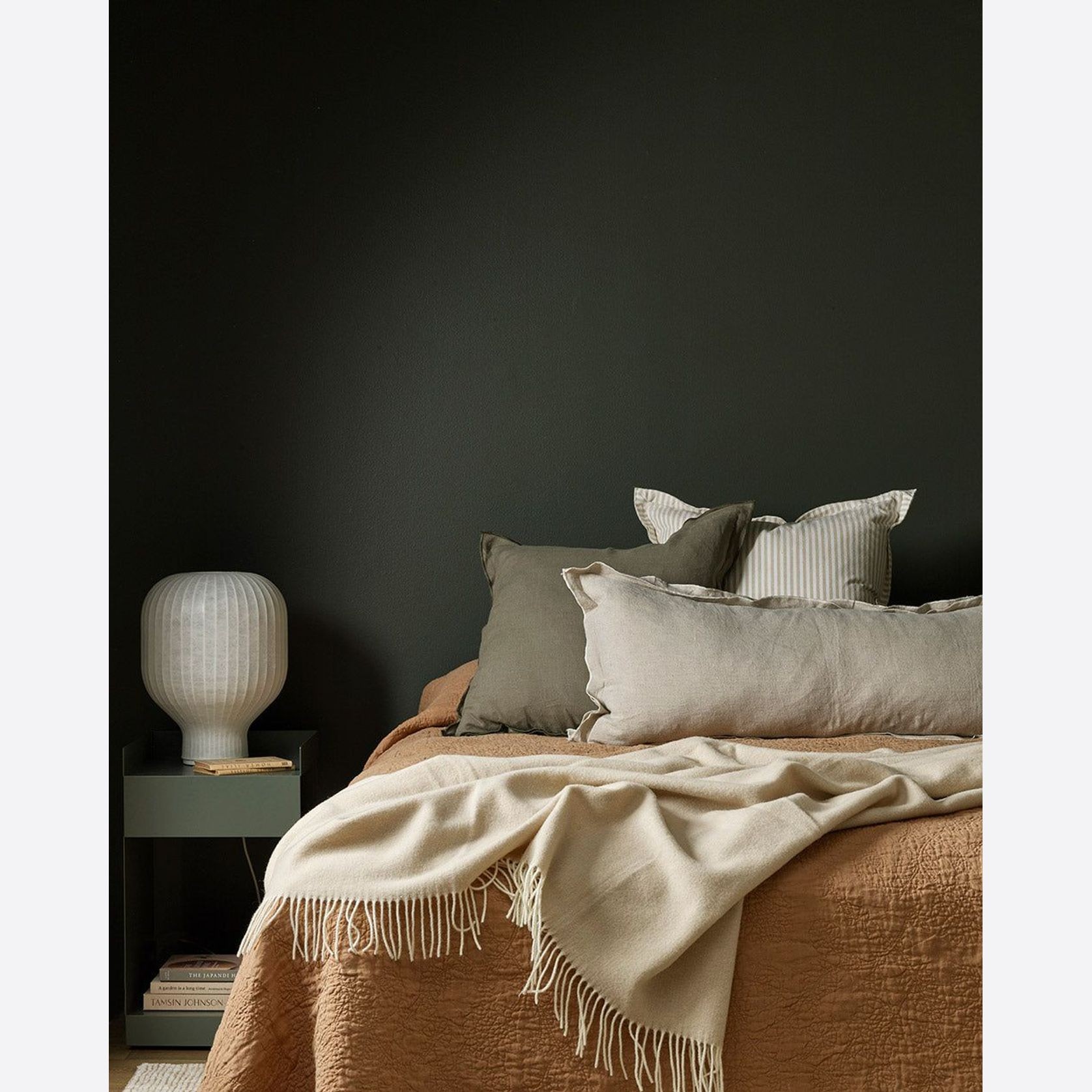 Baya Linden Cushion - Olive gallery detail image