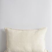 Baya Arcadia Handwoven Linen Cushion - Almond | Lumbar gallery detail image