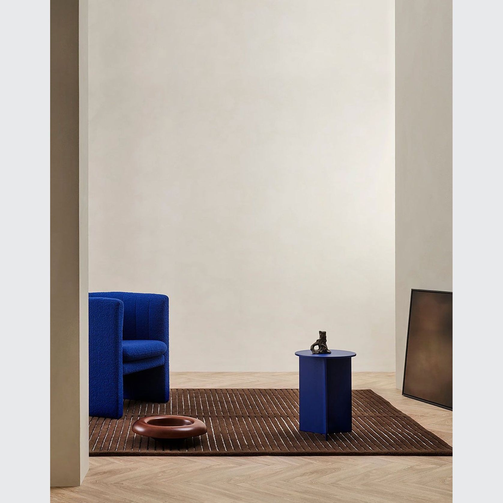 Baya Marlow NZ Wool Floor Rug - Chocolate gallery detail image