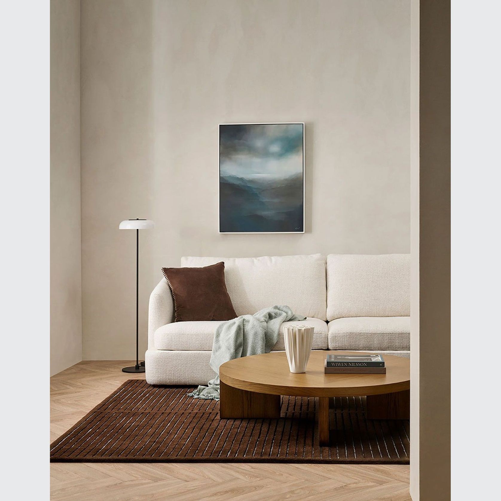 Baya Marlow NZ Wool Floor Rug - Chocolate gallery detail image