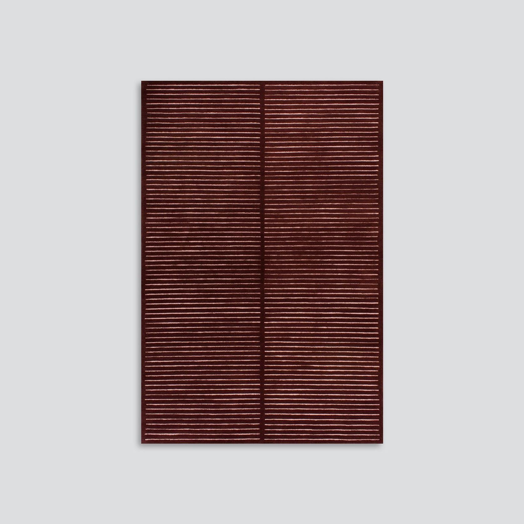 Baya Marlow NZ Wool Floor Rug - Wine gallery detail image