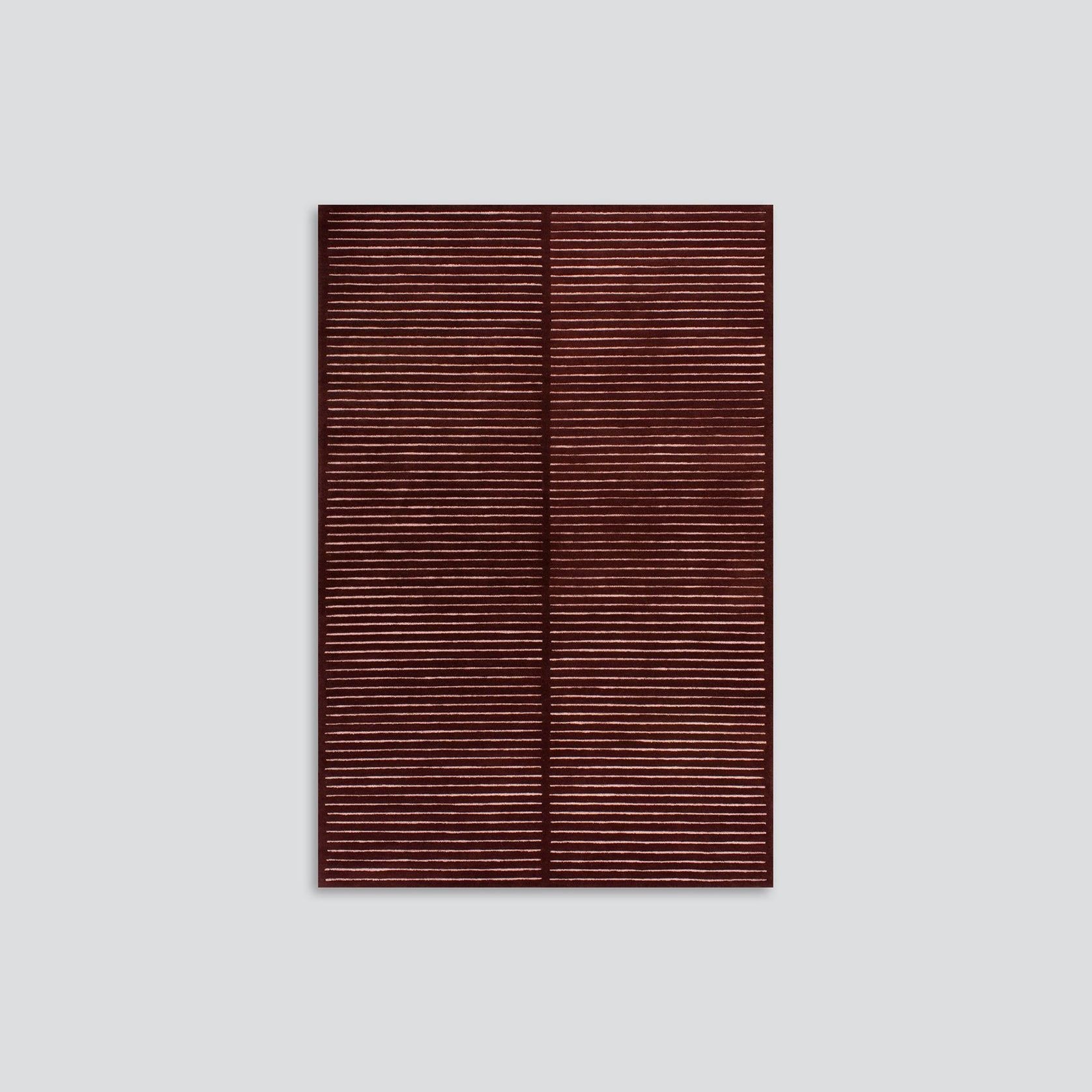 Baya Marlow NZ Wool Floor Rug - Wine gallery detail image