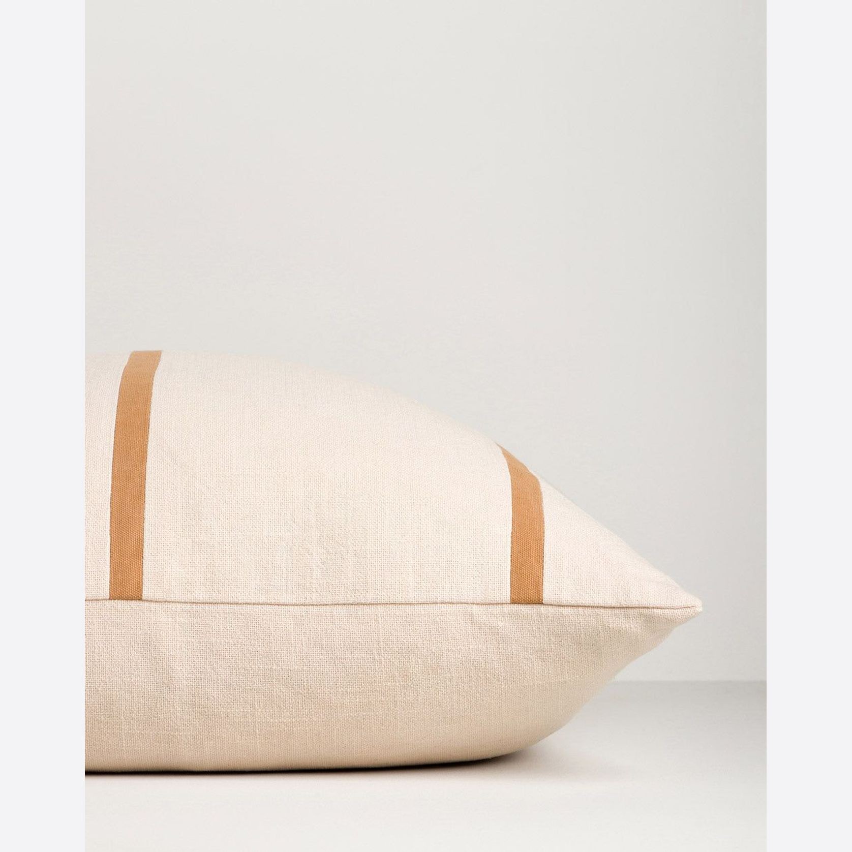Baya Otis Cushion - Oat/Caramel gallery detail image