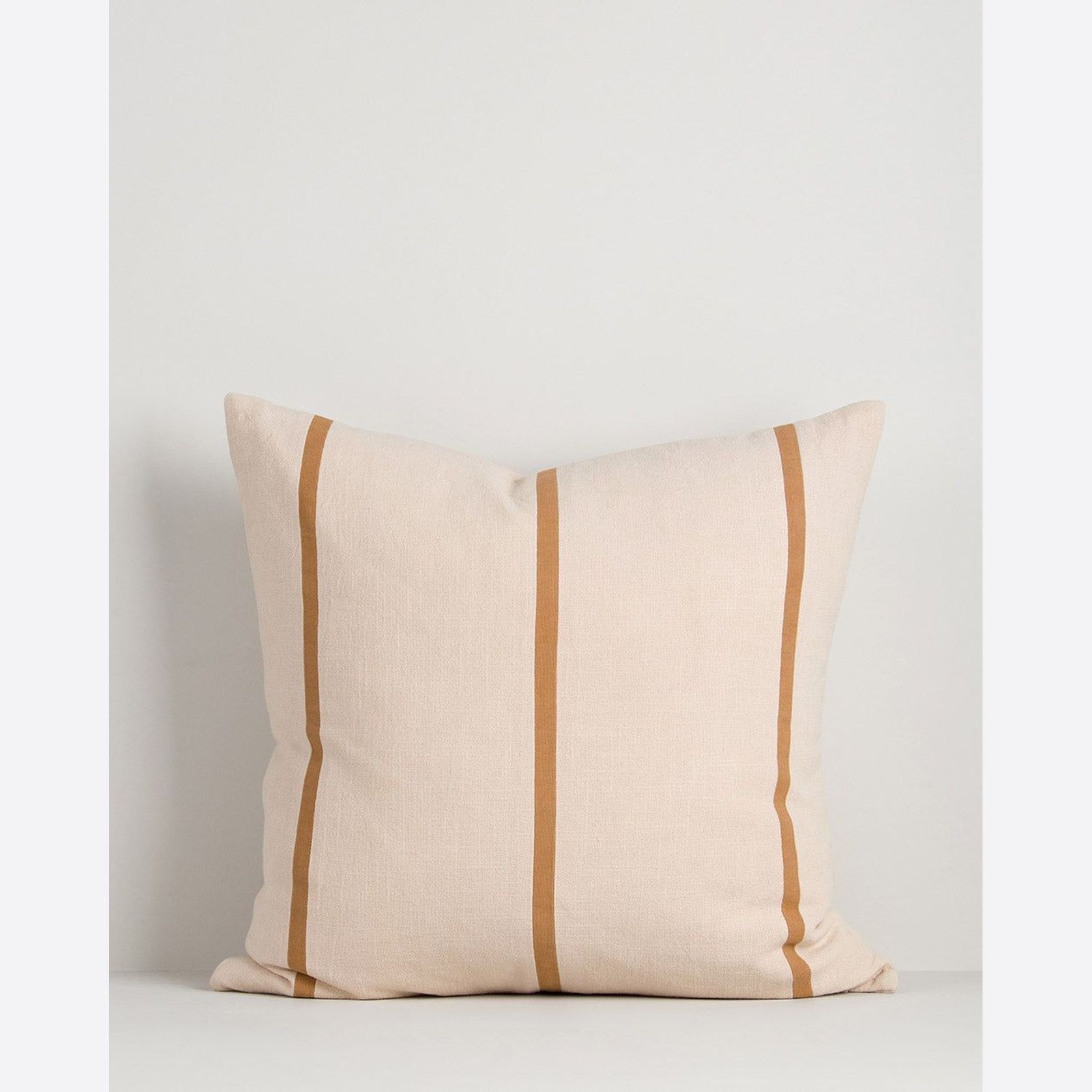 Baya Otis Cushion - Oat/Caramel gallery detail image