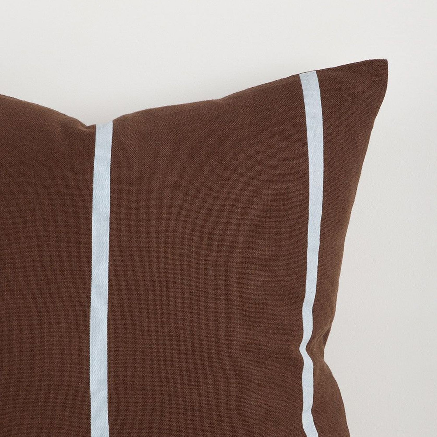 Baya Otis Cushion - Chocolate/Sky gallery detail image