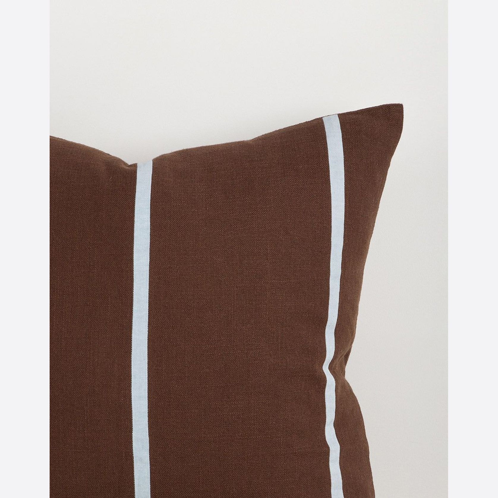 Baya Otis Cushion - Chocolate/Sky gallery detail image